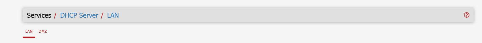 Select DHCP interface