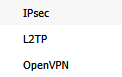 OpenVPN selection