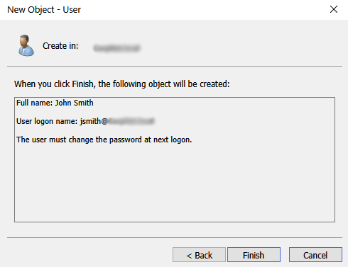 Confirm User Details