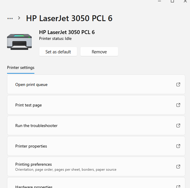 Step 5 - Printer Properties